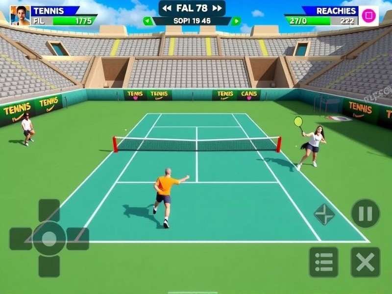 Tennis Ace Power Battle Game Screenshot